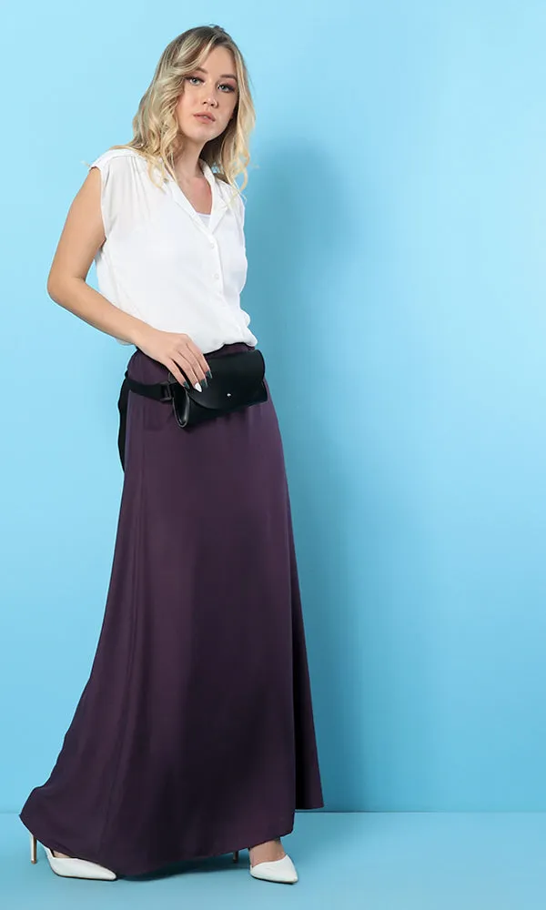 34034 Buttoned Solid Basic Shirt - White