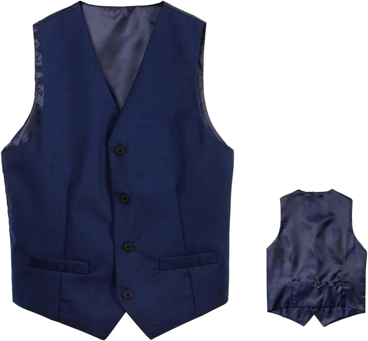 5Pcs Boys Suit Black Tuxedo Blazer Vest Bowtie Set Kids Formal Suits for Wedding Party
