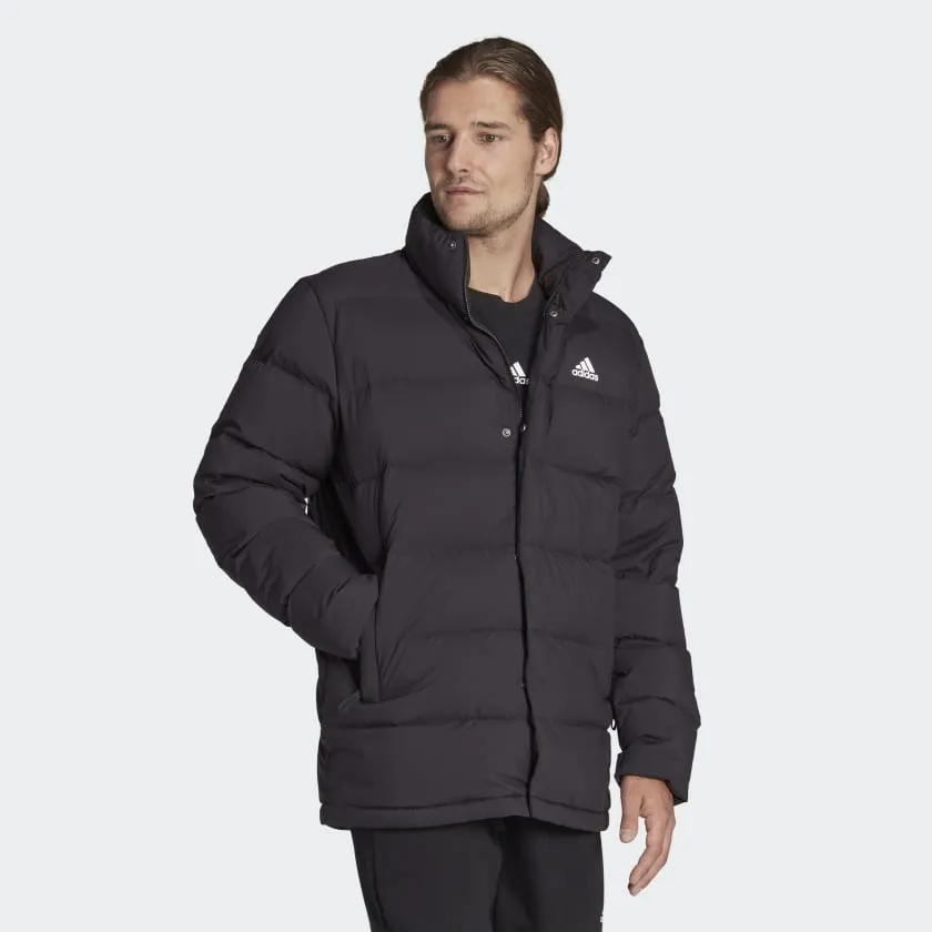 adidas Helionic Mid-Length Down Jacket | Black | Men's