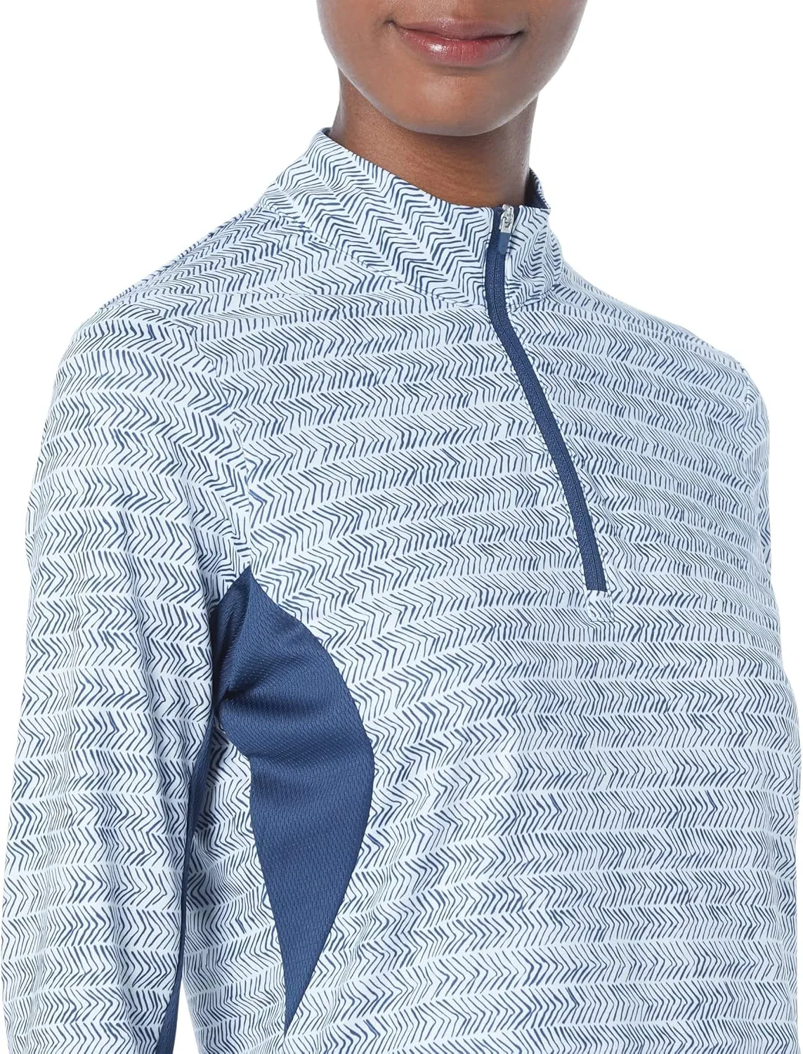 adidas Women's Ultimate365 Long Sleeve Print Golf Polo Shirt
