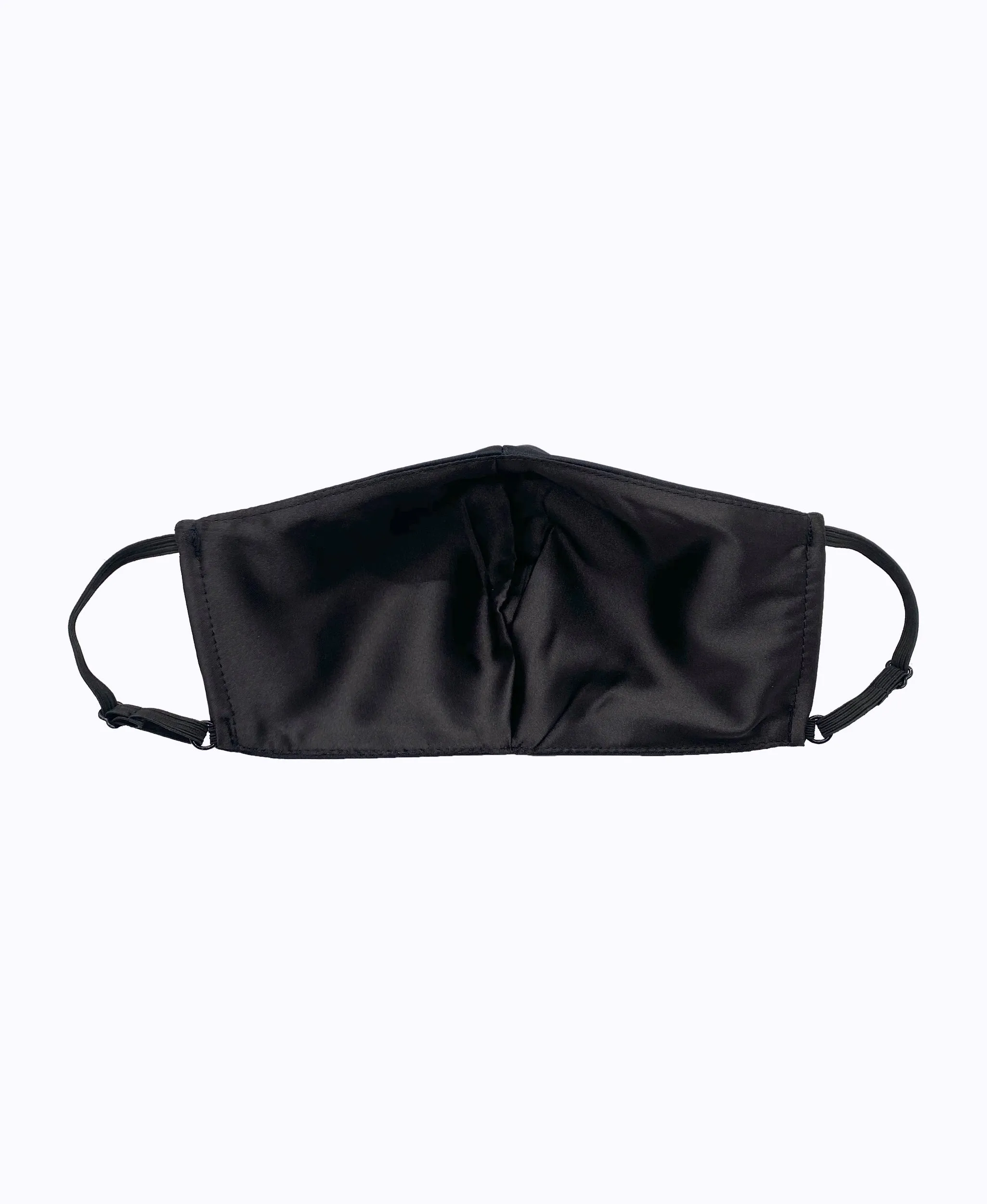 Adjustable Black Satin Mask