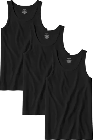 Andrew Scott Men's Cotton A-Shirt Tanks | Tag Free 100% Cotton Tank Tops |Multi Packs-Colors