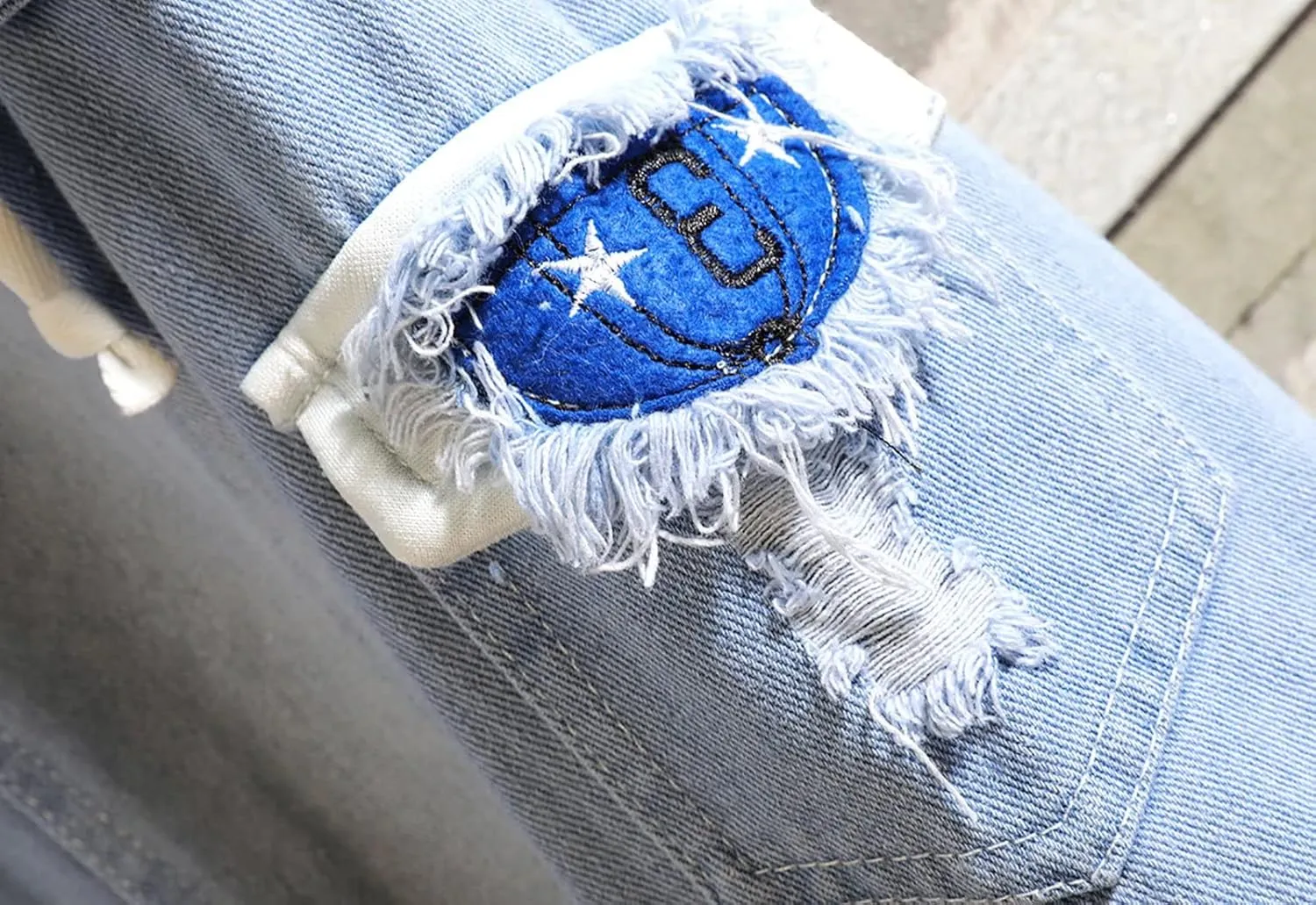 babyhealthy Men Denim Jacket with Hood Casual Button Down Jean Trucker Jacket Hoodies