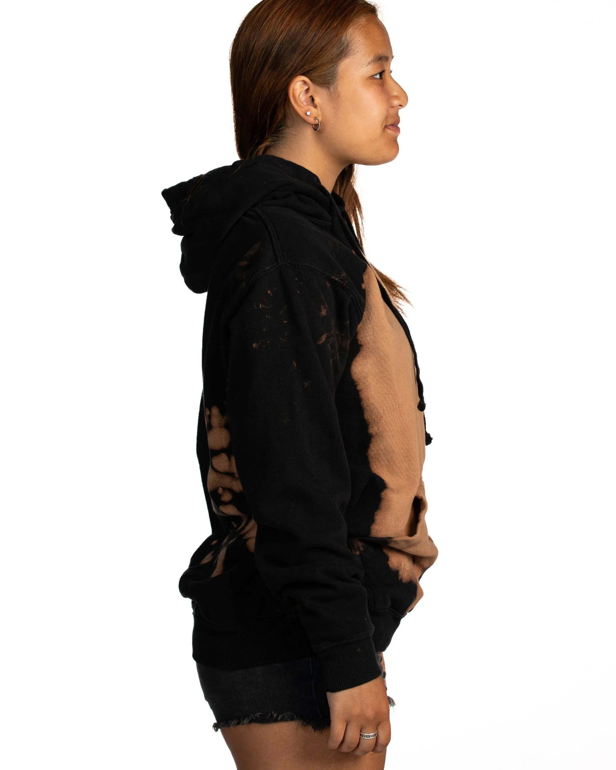 Bleach Wash Premium Fleece Hoodie - Giza