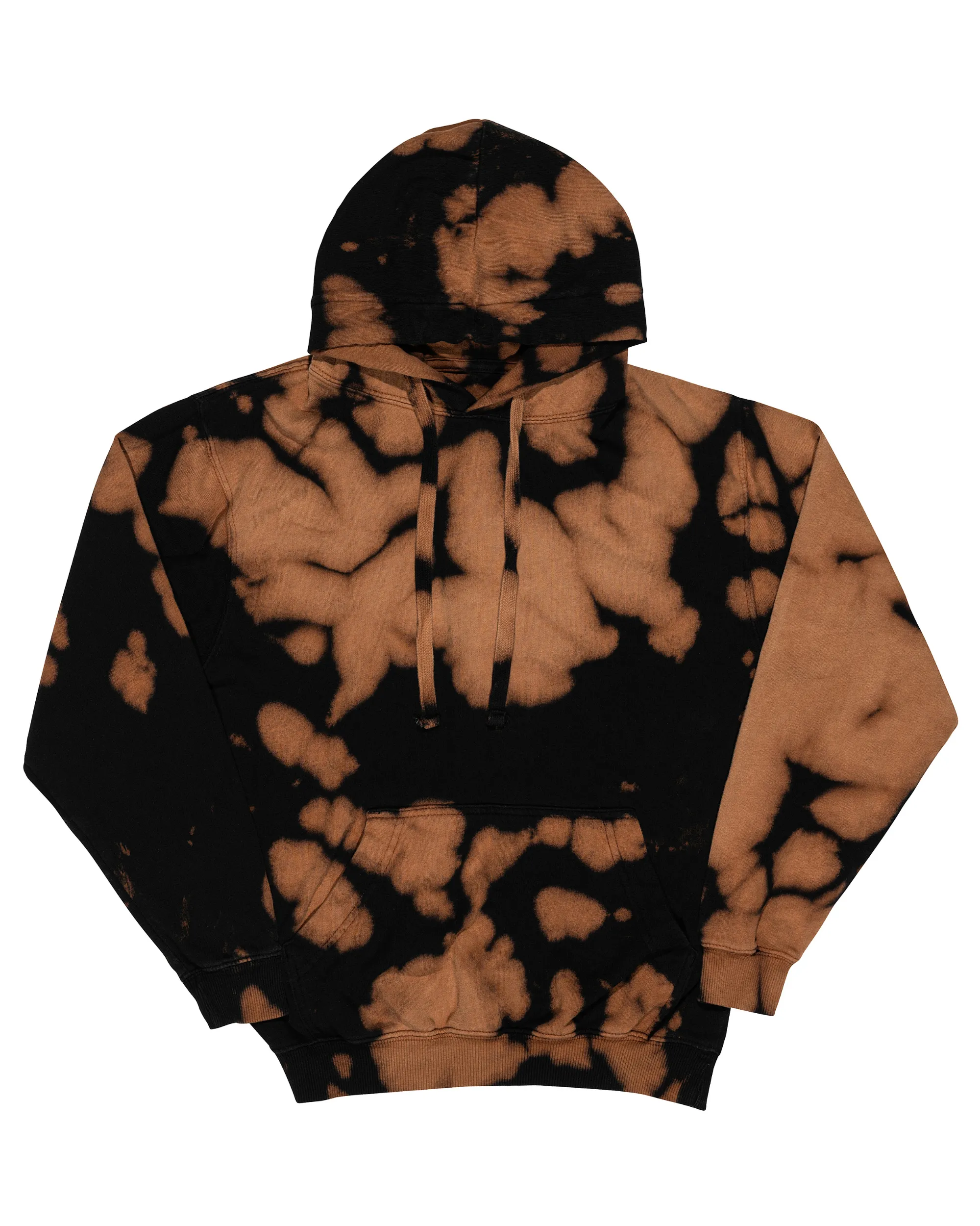 Bleach Wash Premium Fleece Hoodie - Gobi