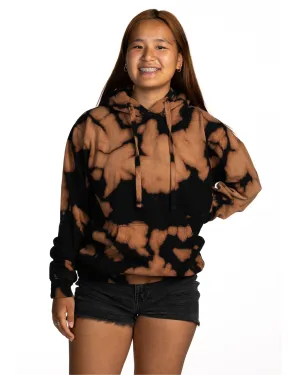 Bleach Wash Premium Fleece Hoodie - Gobi