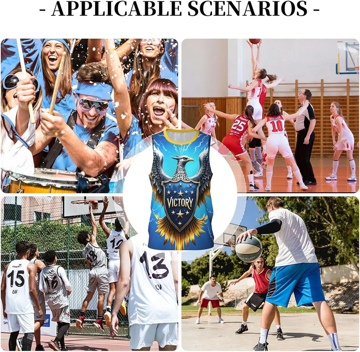 Blue Sleeveless Victory Jersey, Leading The Fashion, Sports Undershirt, Riding Tops