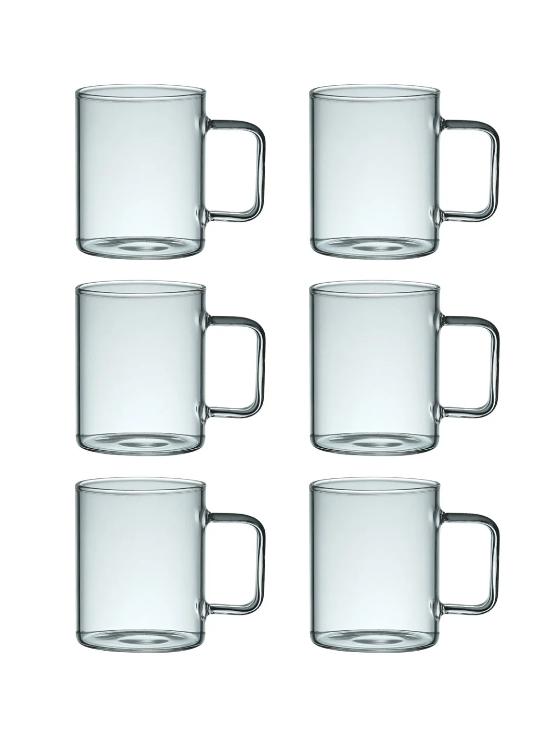 Borosilicate Glass Mugs |  200ml | Set of 6