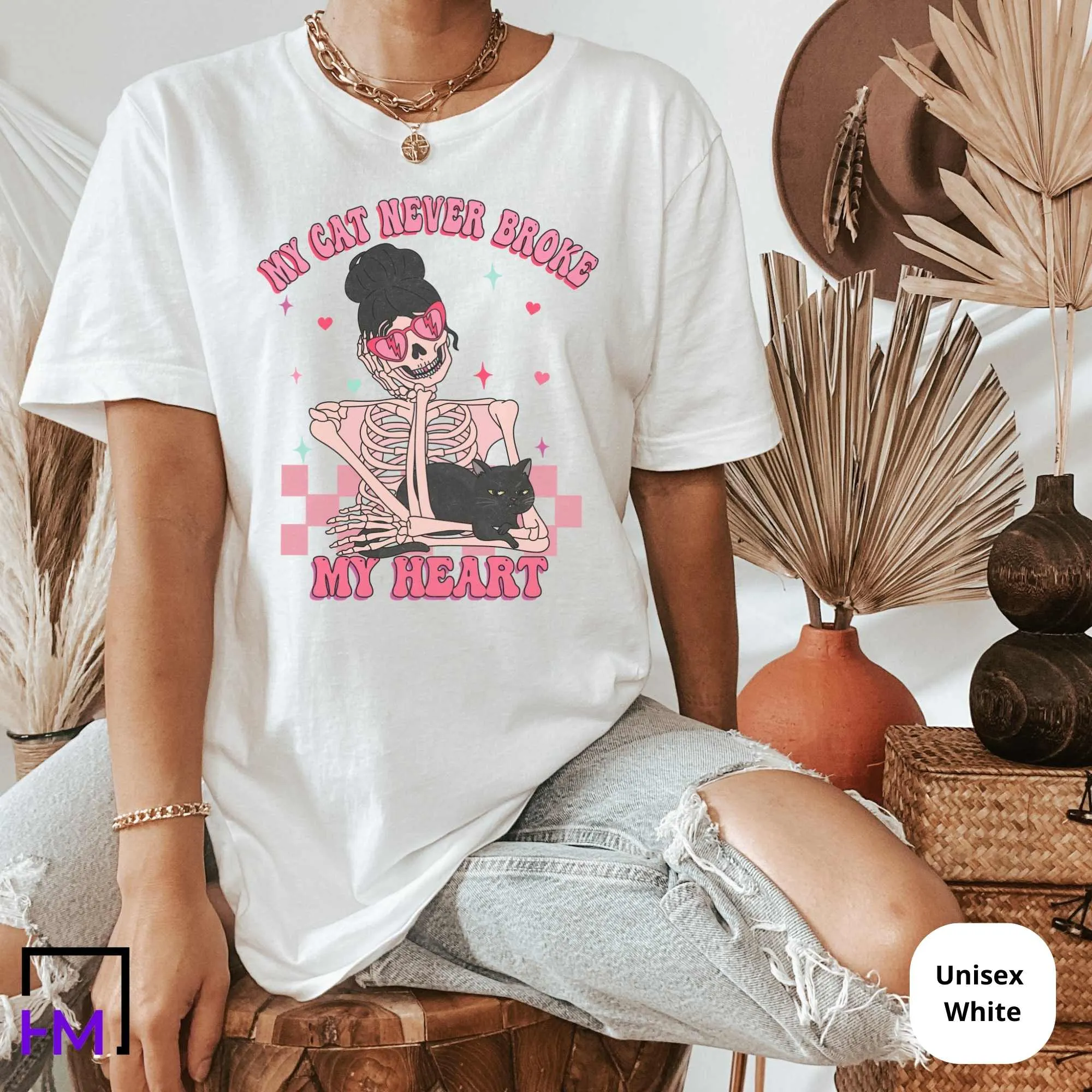 Cat Lover Valentines Day Shirt, Womens Valentines Day Gift, Groovy Valentine Shirt, Girl Valentine Shirt, Self Love Valentine
