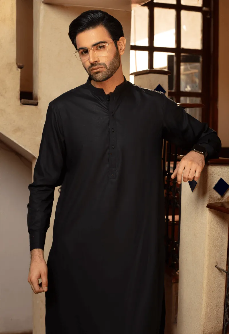 Charcoal band collar - D012419