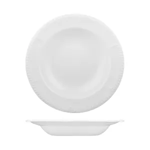 Churchill BUCKINGHAM ROUND WIDE RIM PASTA PLATE-280mm Ø | 625mm WHITE (x12)