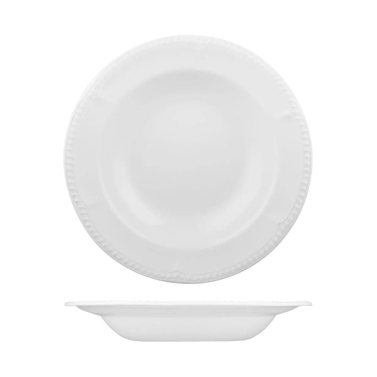 Churchill BUCKINGHAM ROUND WIDE RIM PASTA PLATE-280mm Ø | 625mm WHITE (x12)