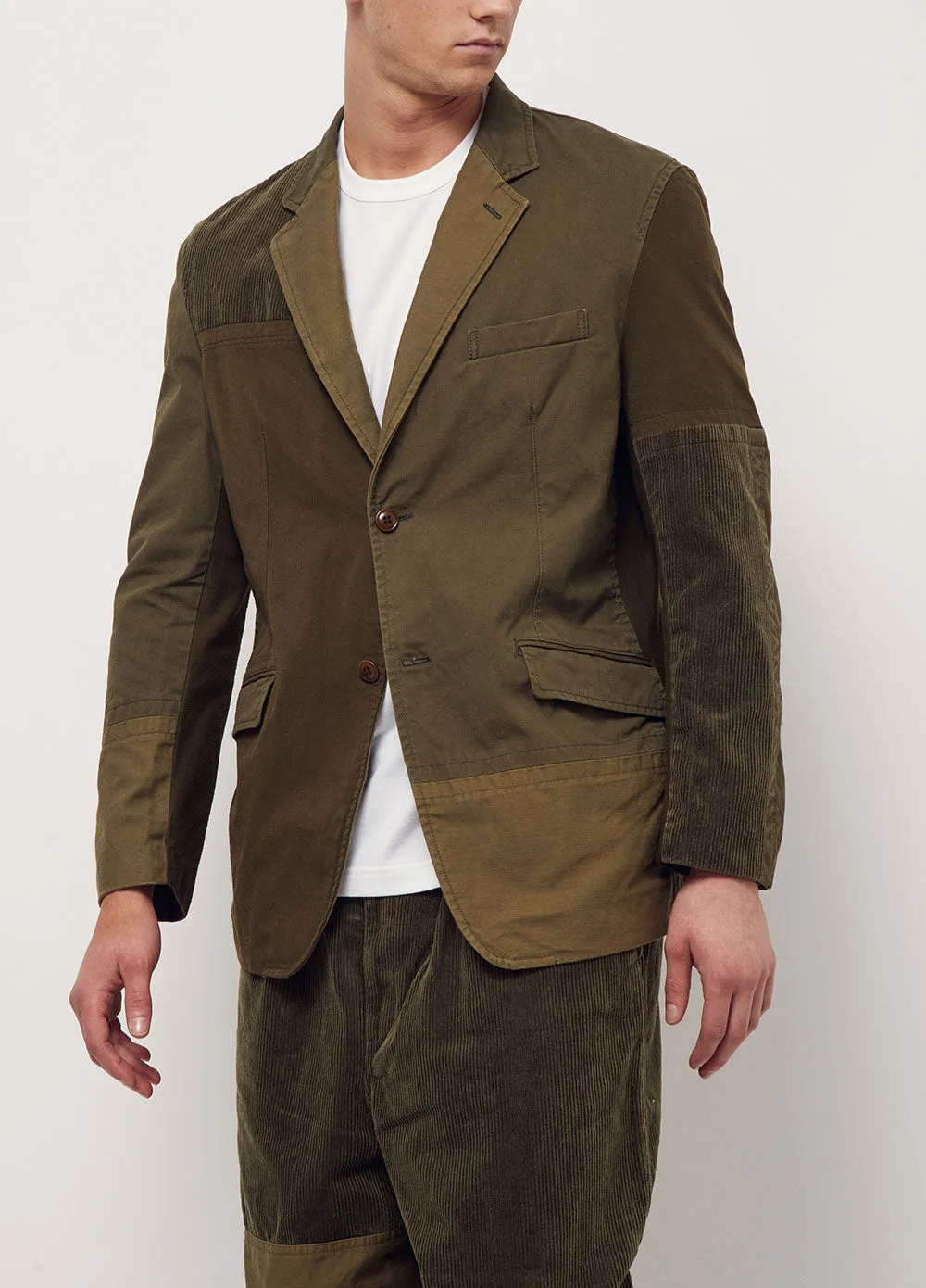 Corduroy Mixed Blazer