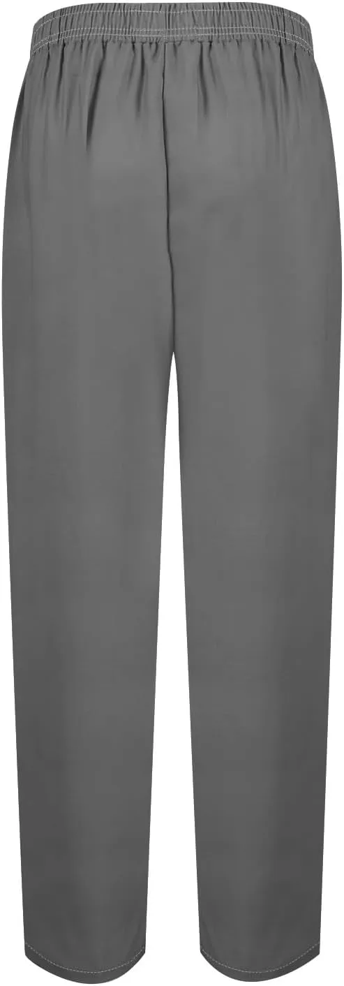 Cotton Linen Trouser Pants for Women Boho Beach Capris Pants 2024 Casual Summer Lightweight Drawstring Pants Pockets