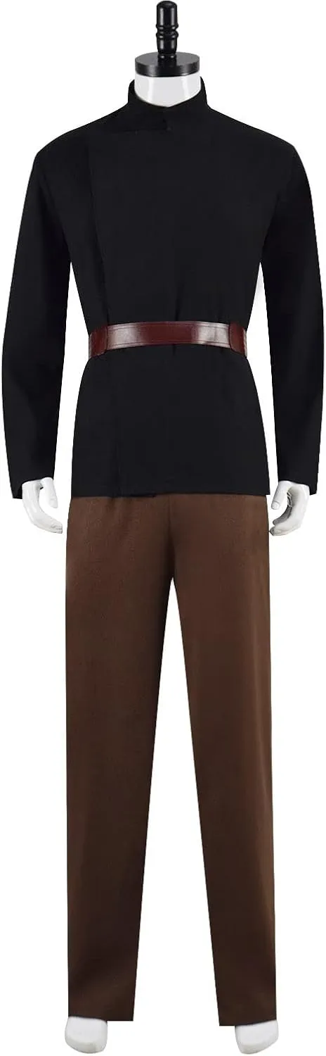 Count Dooku Cosplay Costume Men Count Dooku Tops Pants Cloak Outfits Halloween Uniform Robe