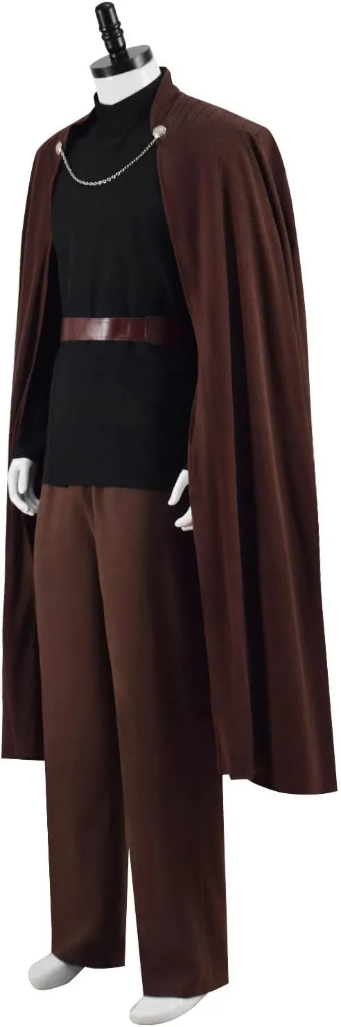 Count Dooku Cosplay Costume Men Count Dooku Tops Pants Cloak Outfits Halloween Uniform Robe