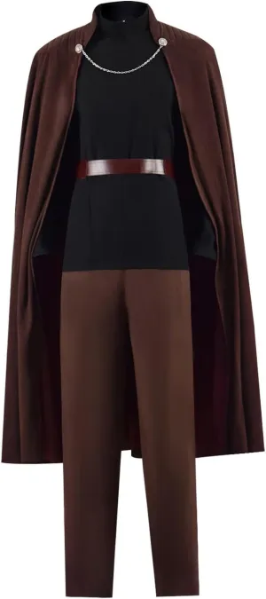 Count Dooku Cosplay Costume Men Count Dooku Tops Pants Cloak Outfits Halloween Uniform Robe