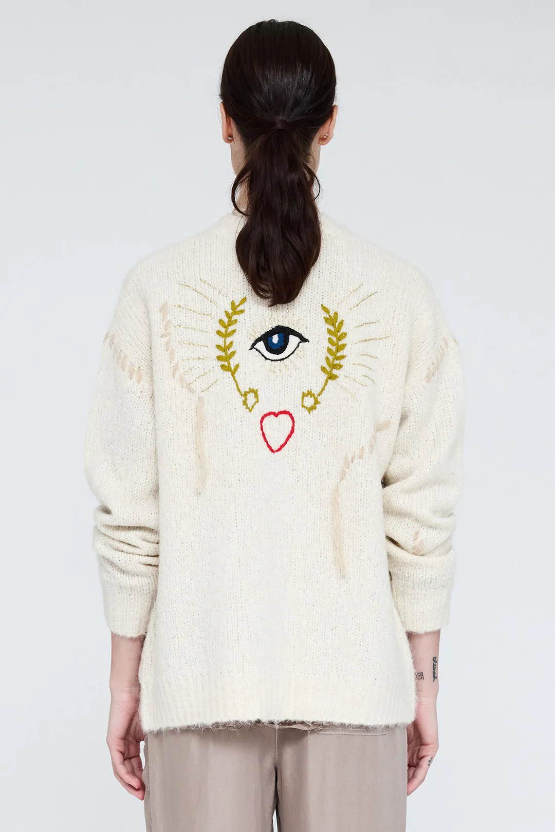 Cream Solstice Cardigan