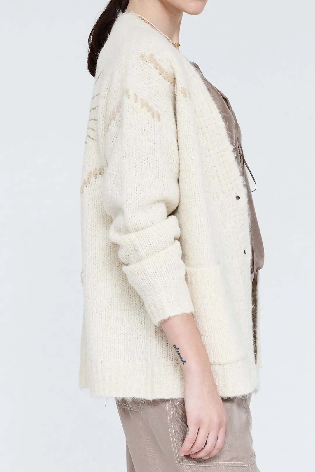 Cream Solstice Cardigan