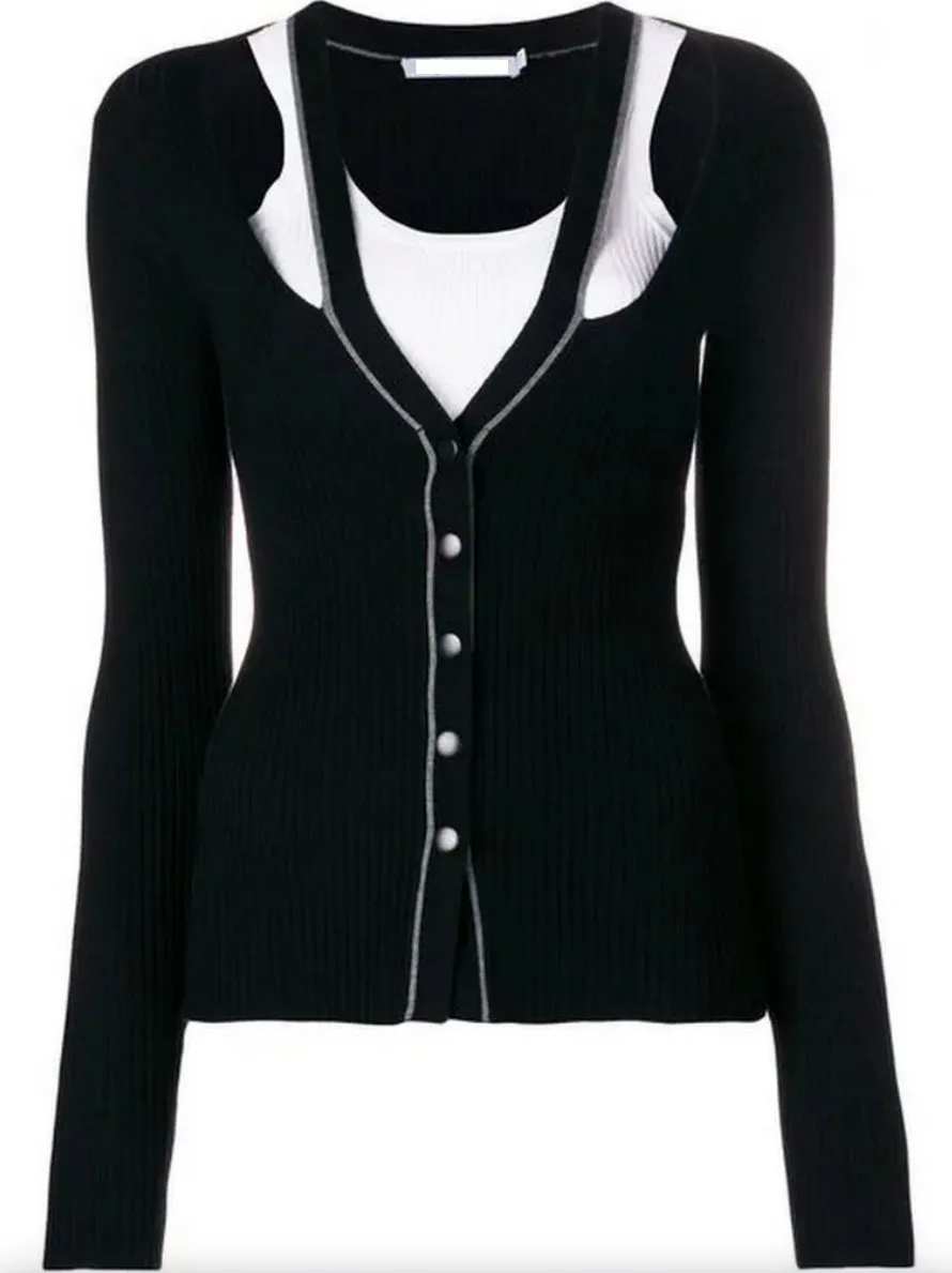 Cut-Out Halter Cardigan
