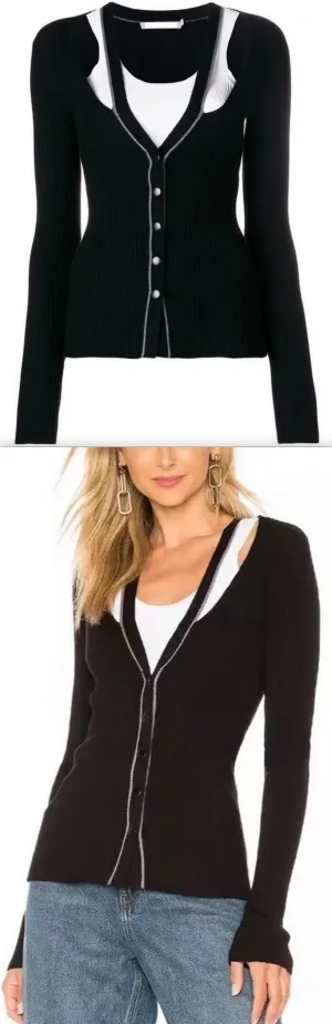 Cut-Out Halter Cardigan