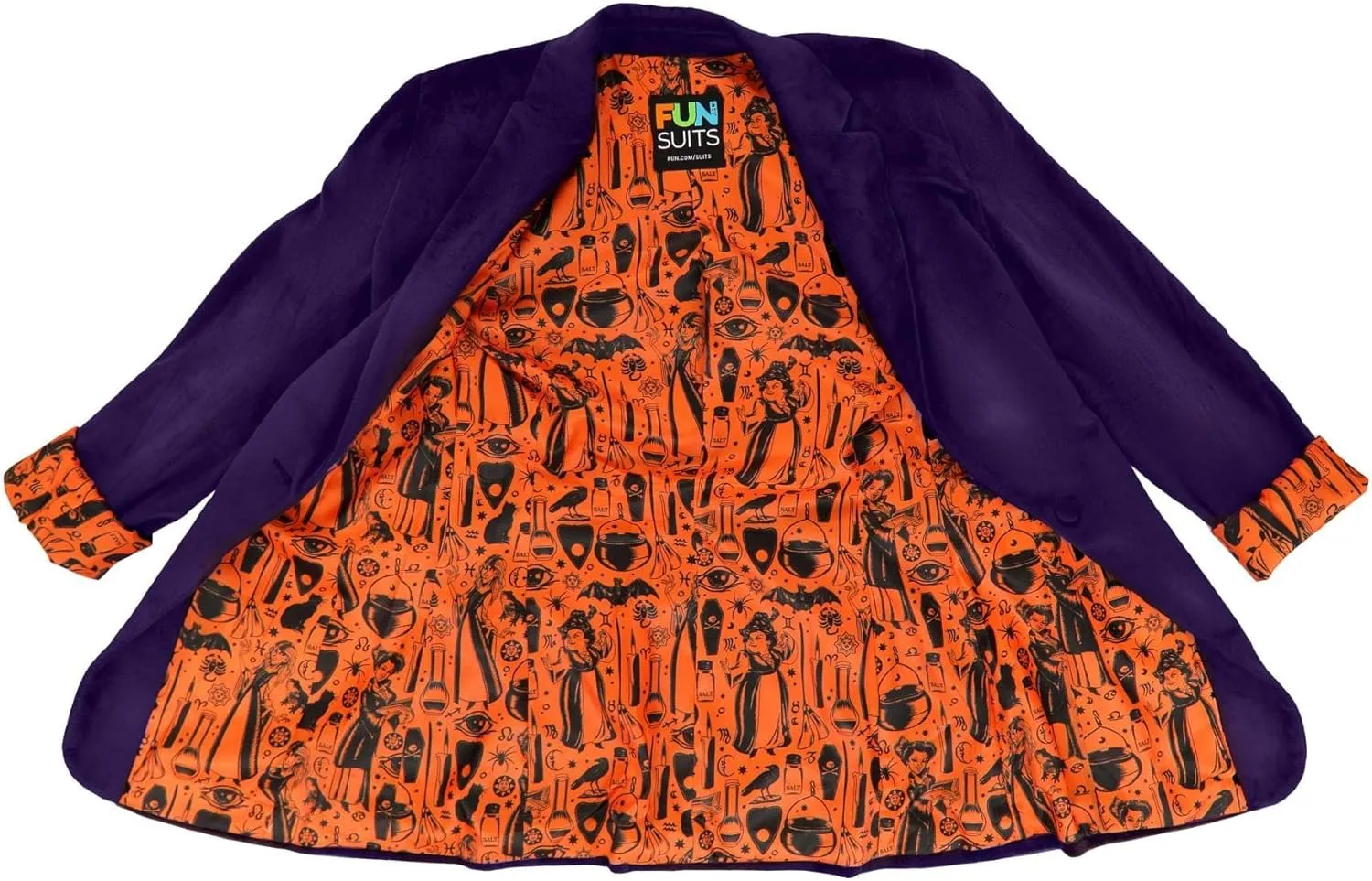 Disney Hocus Pocus Women's Purple Blazer - Officially Licensed Business Casual Jacket