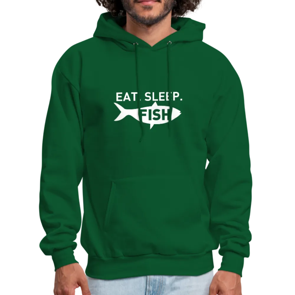 Eat Sleep Fish Men's Hoodie
