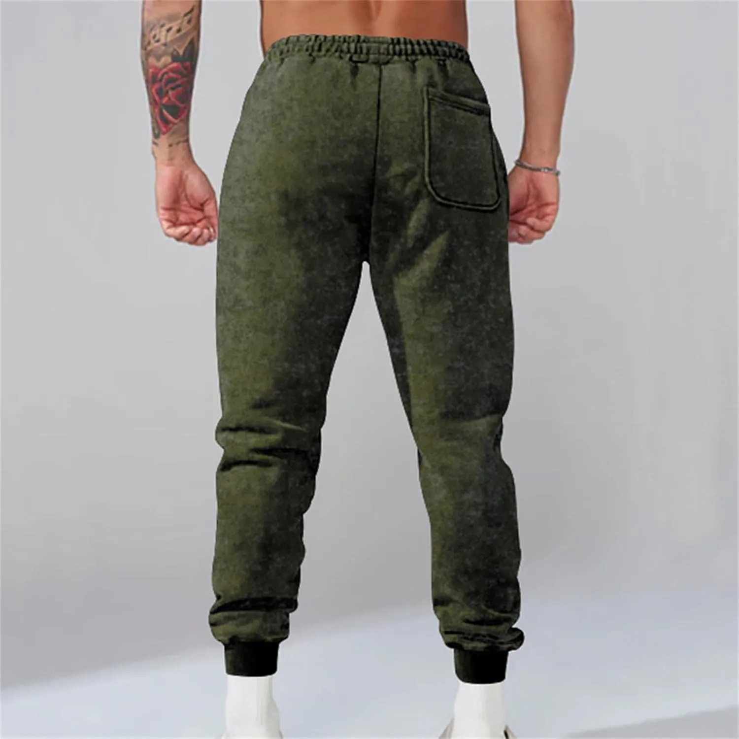 evzosrz Mens Fashion Jogger Pants Sports High Waisted Elastic Slim Fit Drawstring Sweatpants Lightweight Athletic Trousers