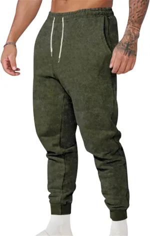 evzosrz Mens Fashion Jogger Pants Sports High Waisted Elastic Slim Fit Drawstring Sweatpants Lightweight Athletic Trousers