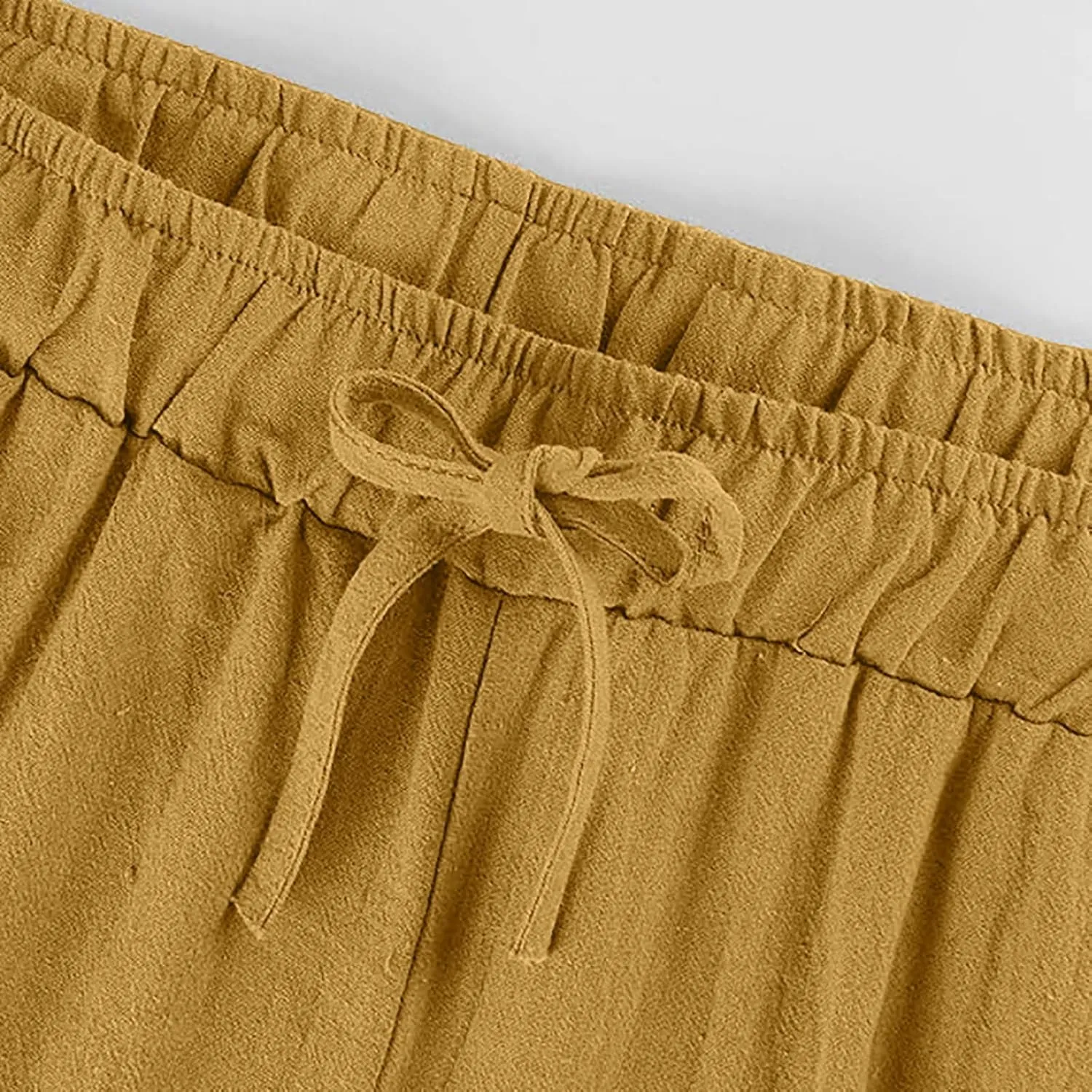 Flowy Pants for Women Summer Trendy High Waisted Straight Leg Pant Solid Casual Loose Trousers with Pockets