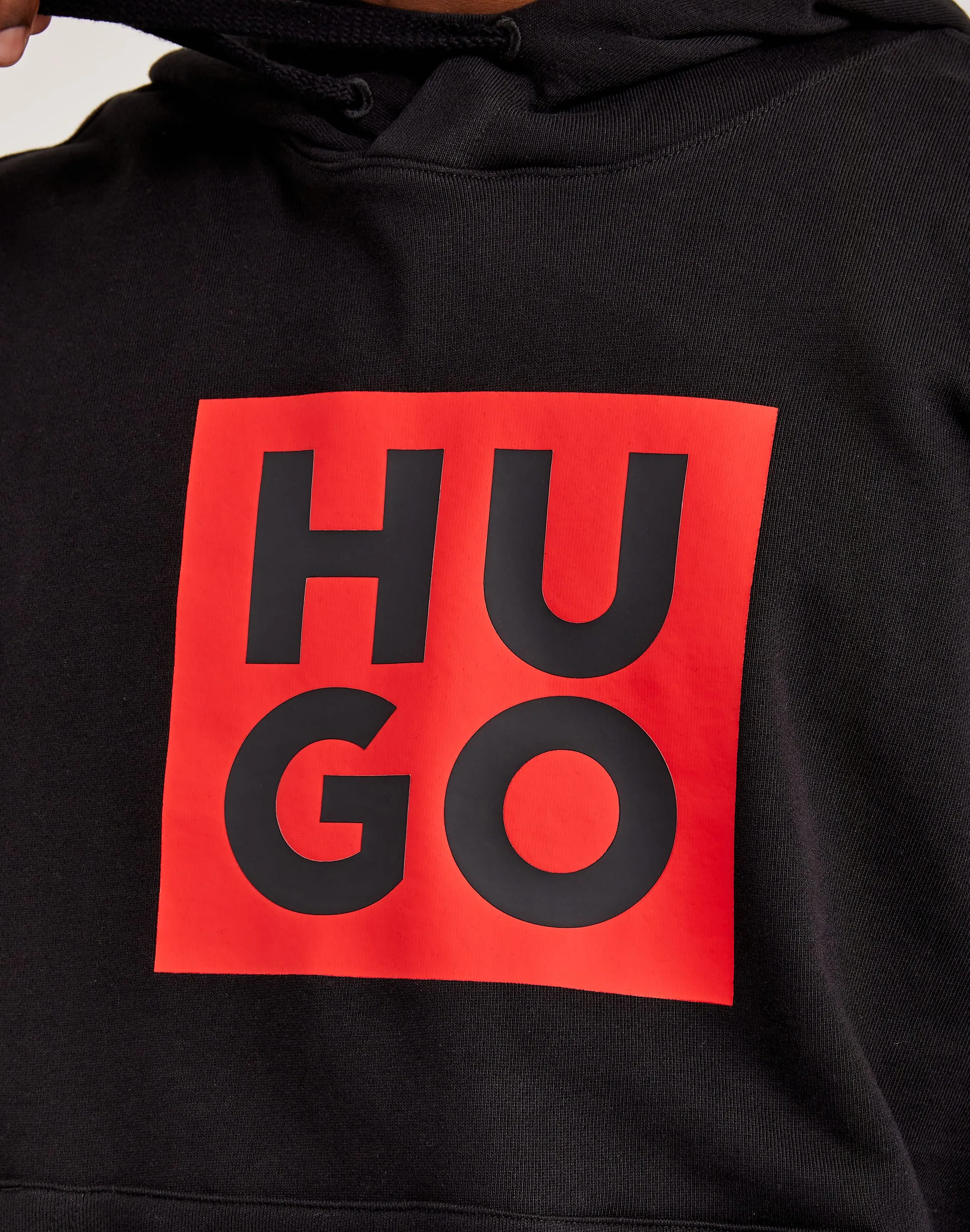 Hugo Stacked Box Logo Hoodie