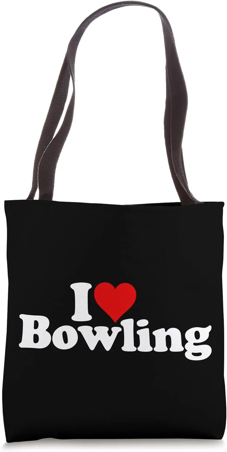 I LOVE HEART BOWLING Tote Bag