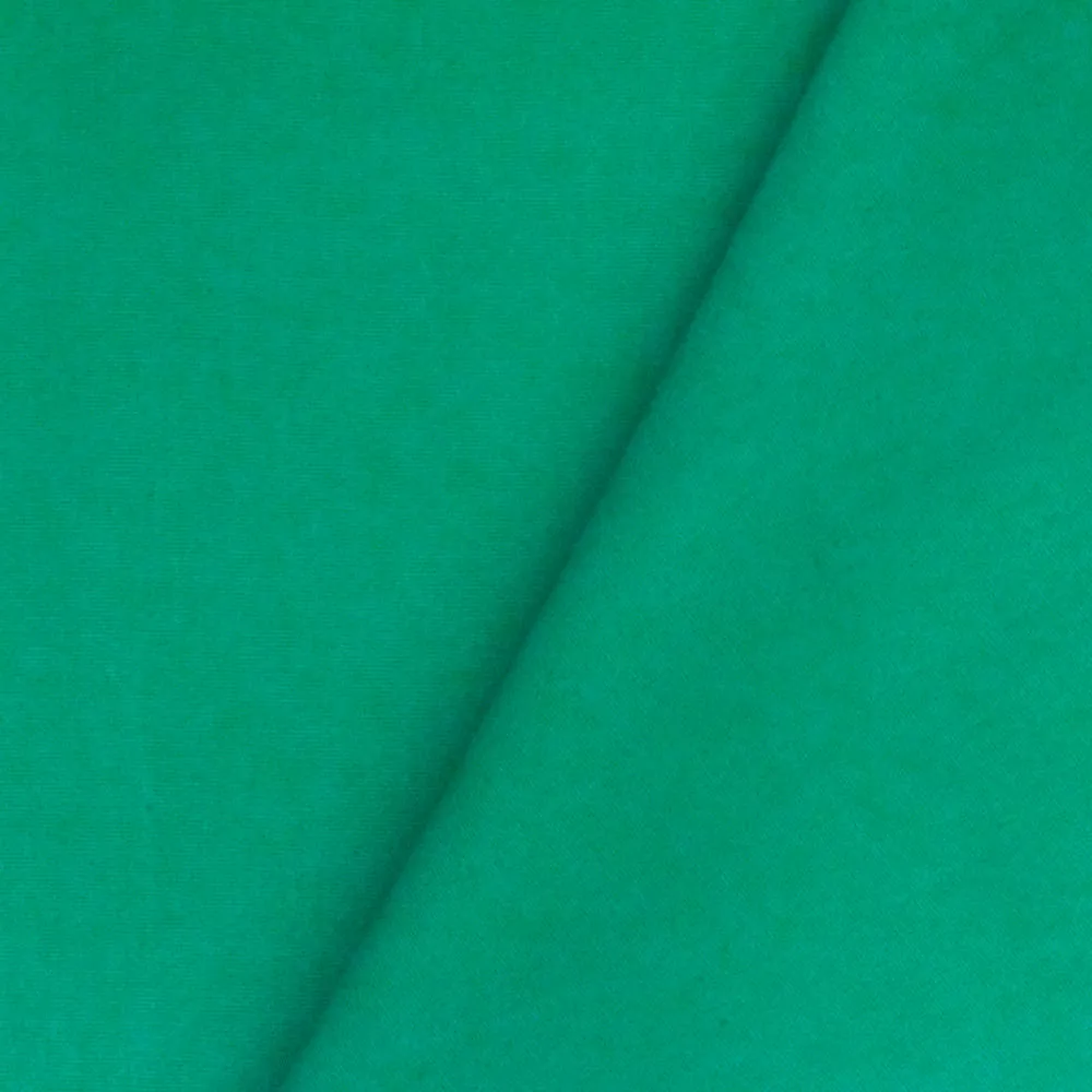 Jade Green Solid Stretch Cotton Poplin Woven Fabric