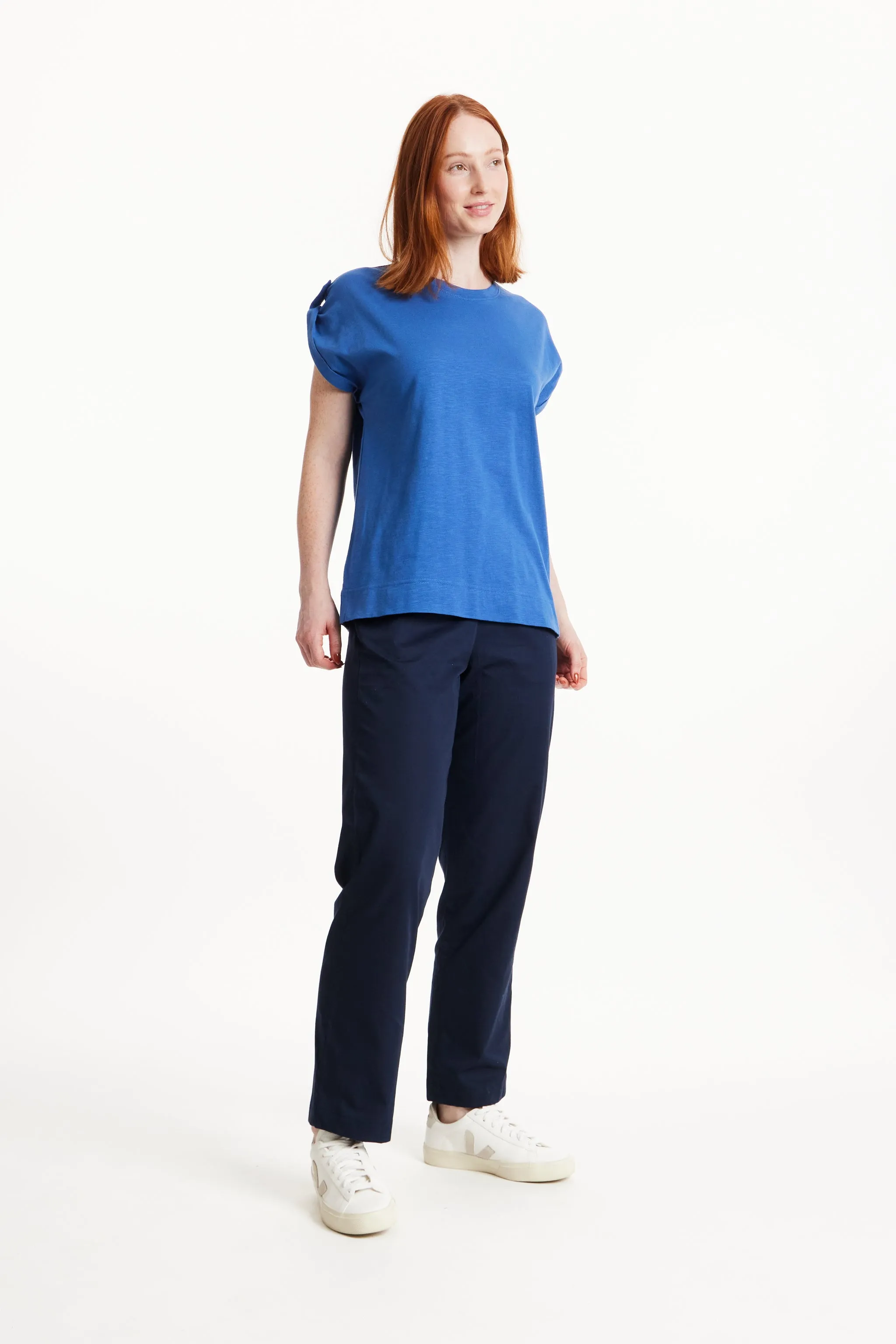 Jayne Slub Tee in Blue