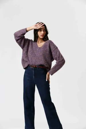 Korner Cozy Knit Sweater - Purples