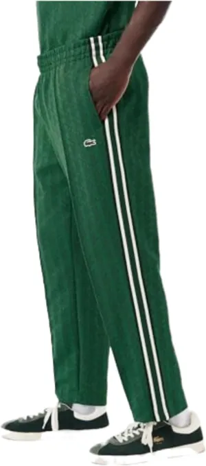 Lacoste Men's Vintage Fit Printed Monogram Track Pant