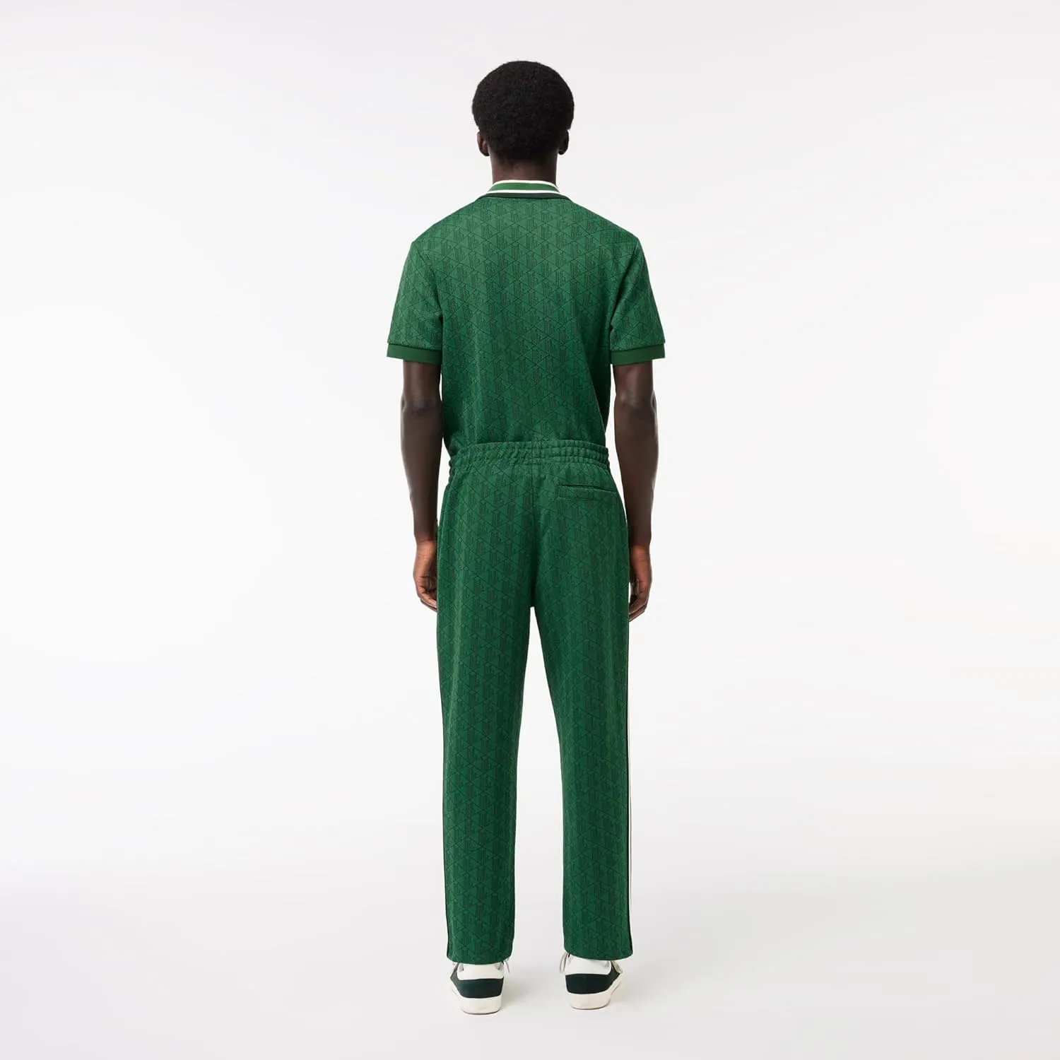 Lacoste Men's Vintage Fit Printed Monogram Track Pant