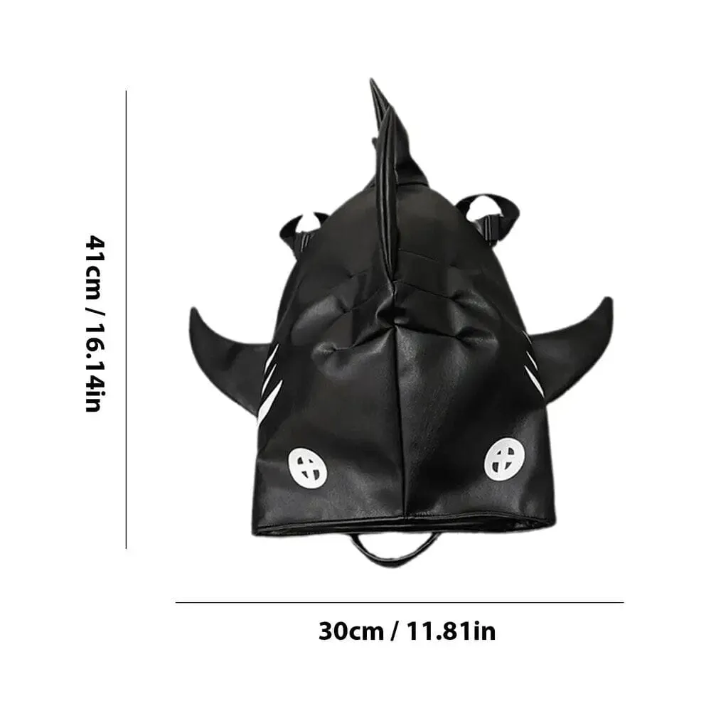 Leather Shark Backpack: Stylish Adventure