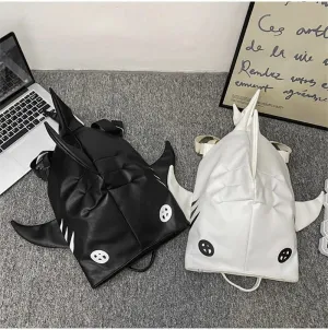 Leather Shark Backpack: Stylish Adventure