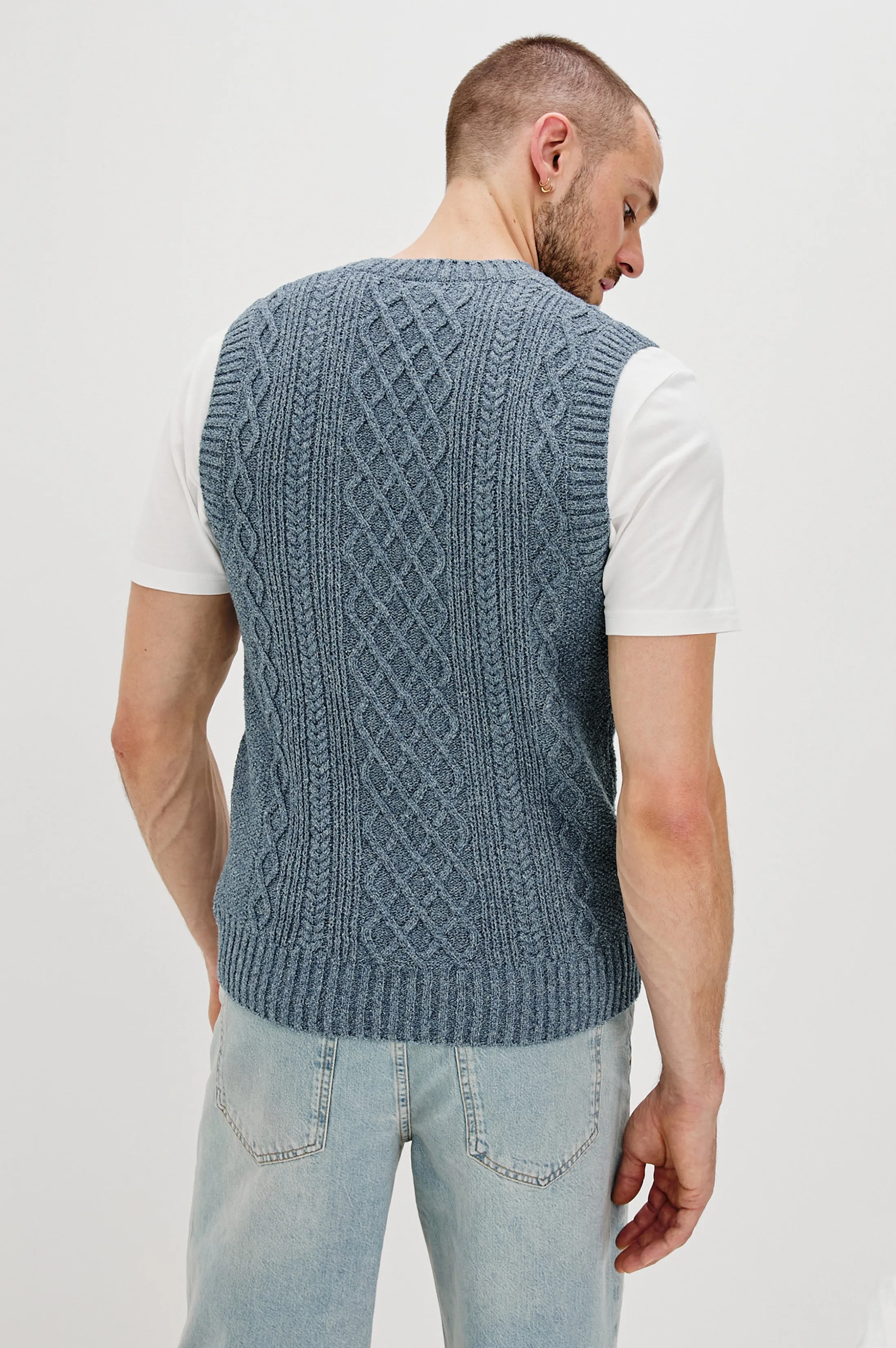 LEE VEST - AZURE MARL