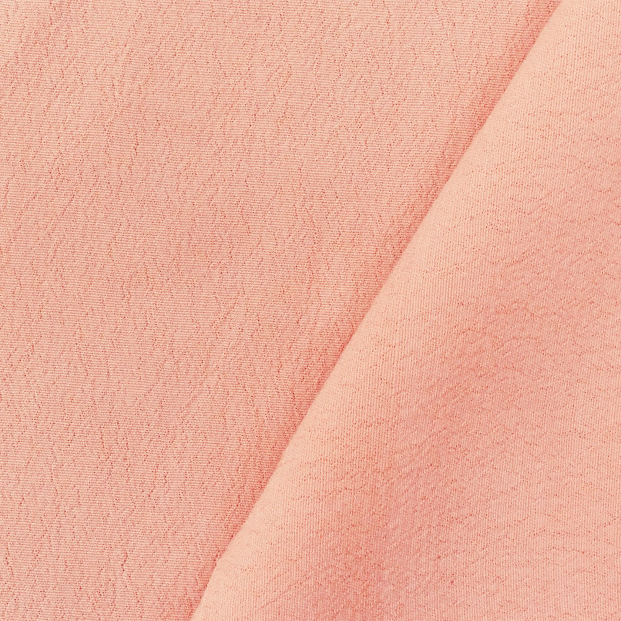 Light Pink Famous Designer Pebble Viscose Crepe Faille Woven Fabric