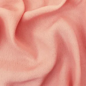 Light Pink Famous Designer Pebble Viscose Crepe Faille Woven Fabric