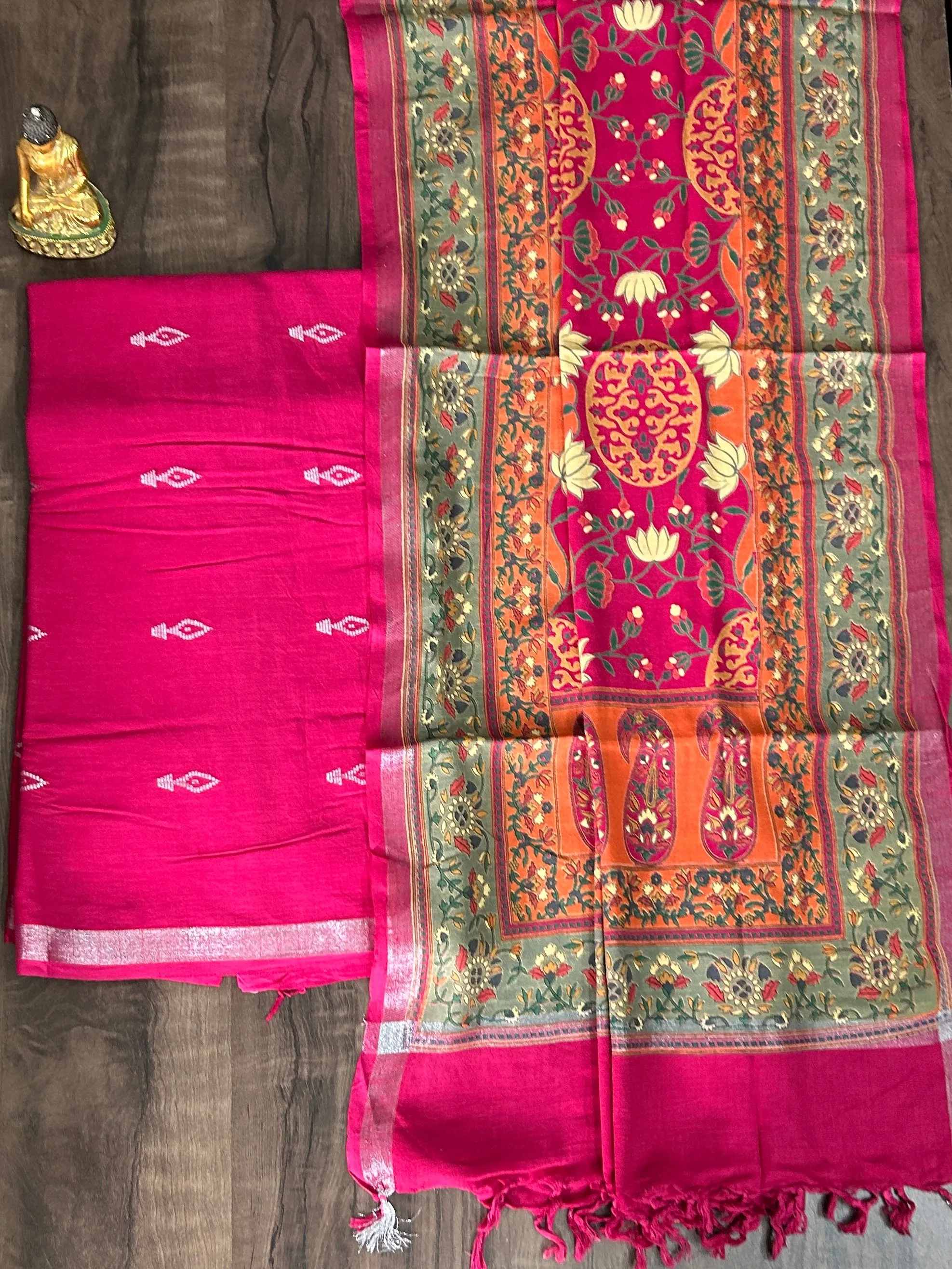 Linen Jamdani Dress Material