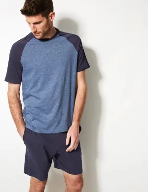M&S Mens Knitted S/ST-Shirt & Short SetT07/2060
