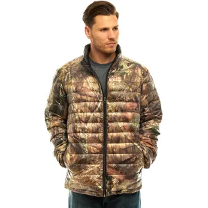 Men's Mossy Oak Down Puffer Jacket Break-Up Country Camo