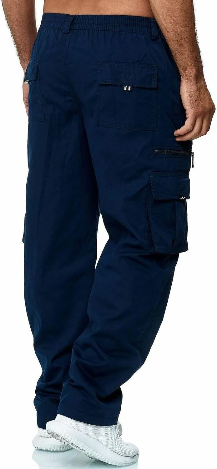 Men's Pants Cargo Ripstop Stretch Fashion Sweatpants Pockets Straight Fit Y2K Pants Baggy Plus Size Pants Lightweight