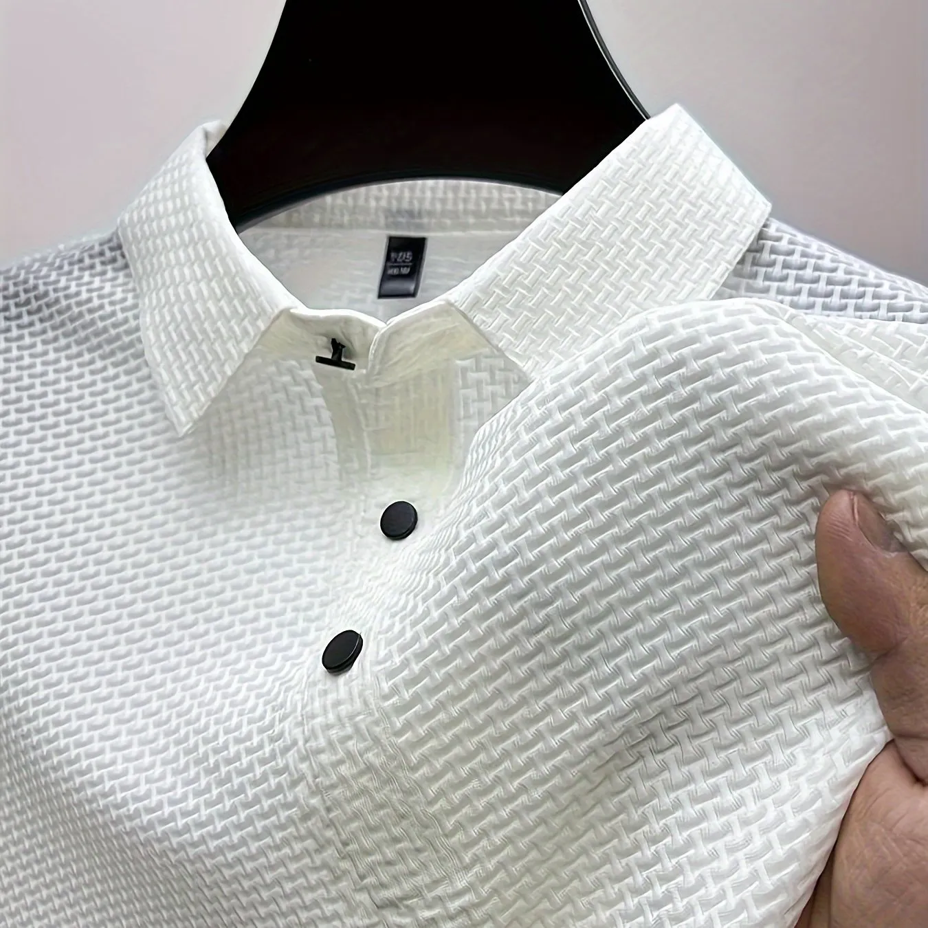 Mens Premium Quick-drying Lapel Golf Shirts - Fashionable Short Sleeve, Breathable Casual Style, Mid Stretch Regular Fit, Perfect Summer Tops for Warm Weather