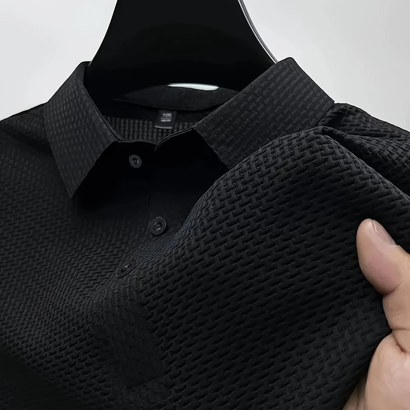 Mens Premium Quick-drying Lapel Golf Shirts - Fashionable Short Sleeve, Breathable Casual Style, Mid Stretch Regular Fit, Perfect Summer Tops for Warm Weather