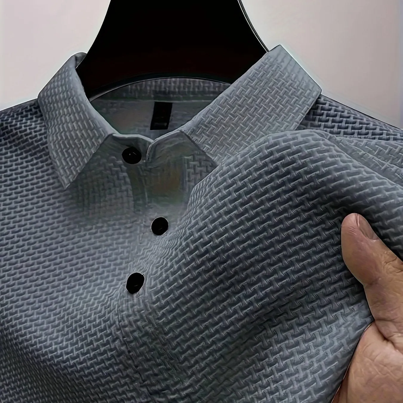 Mens Premium Quick-drying Lapel Golf Shirts - Fashionable Short Sleeve, Breathable Casual Style, Mid Stretch Regular Fit, Perfect Summer Tops for Warm Weather
