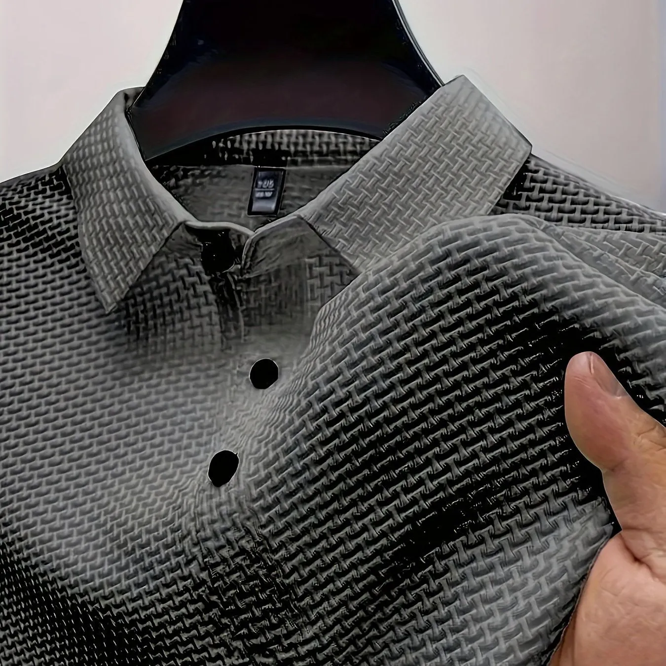 Mens Premium Quick-drying Lapel Golf Shirts - Fashionable Short Sleeve, Breathable Casual Style, Mid Stretch Regular Fit, Perfect Summer Tops for Warm Weather